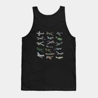 Various German WW2 Airplanes Tank Top